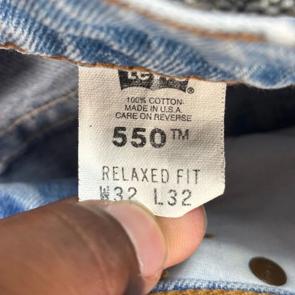 Vintage Levi's 550 Orange Tab Men's 30x31 Relaxed Fit Jeans USA Made 90s
